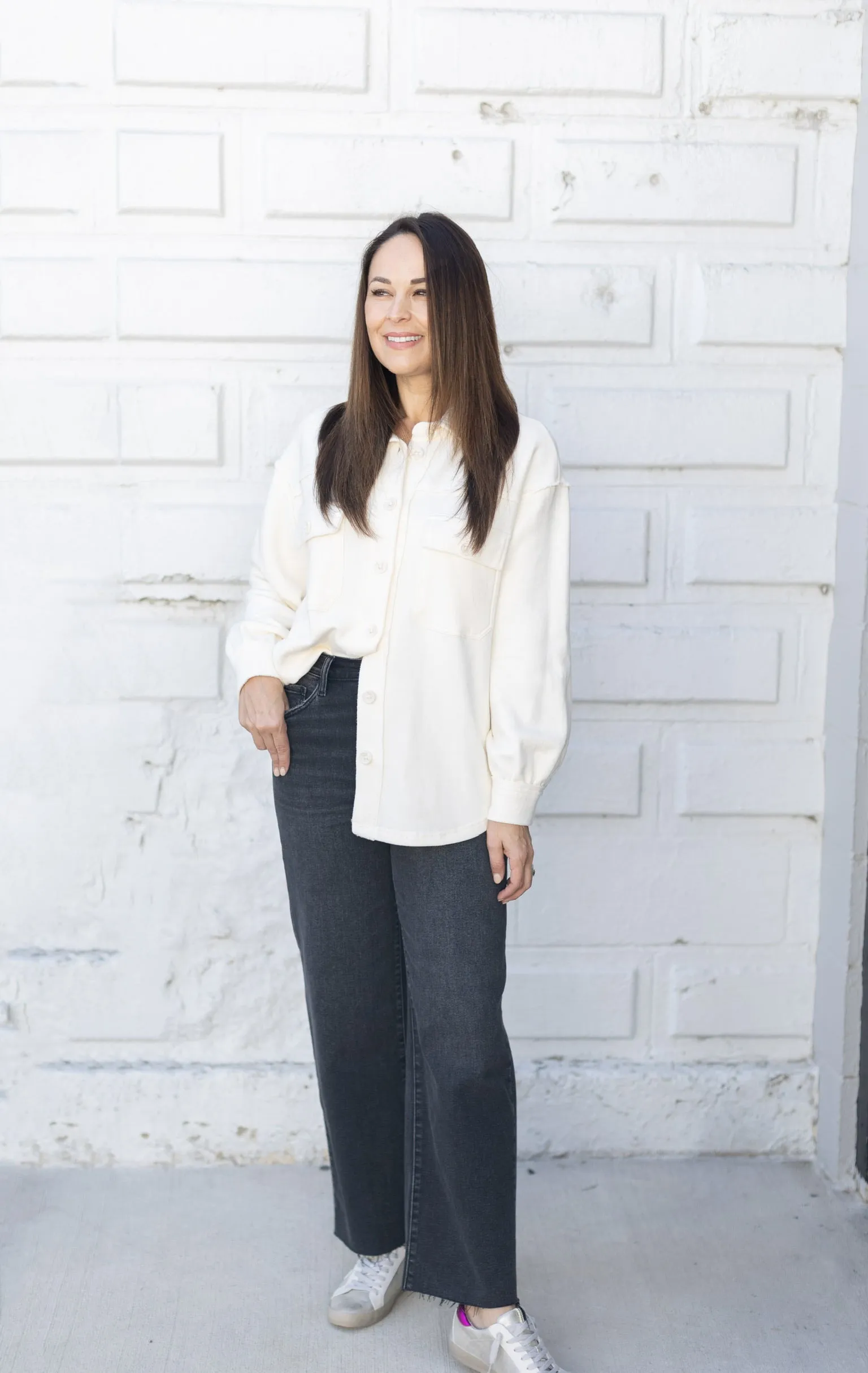 Abbott Cream Longline Jacket