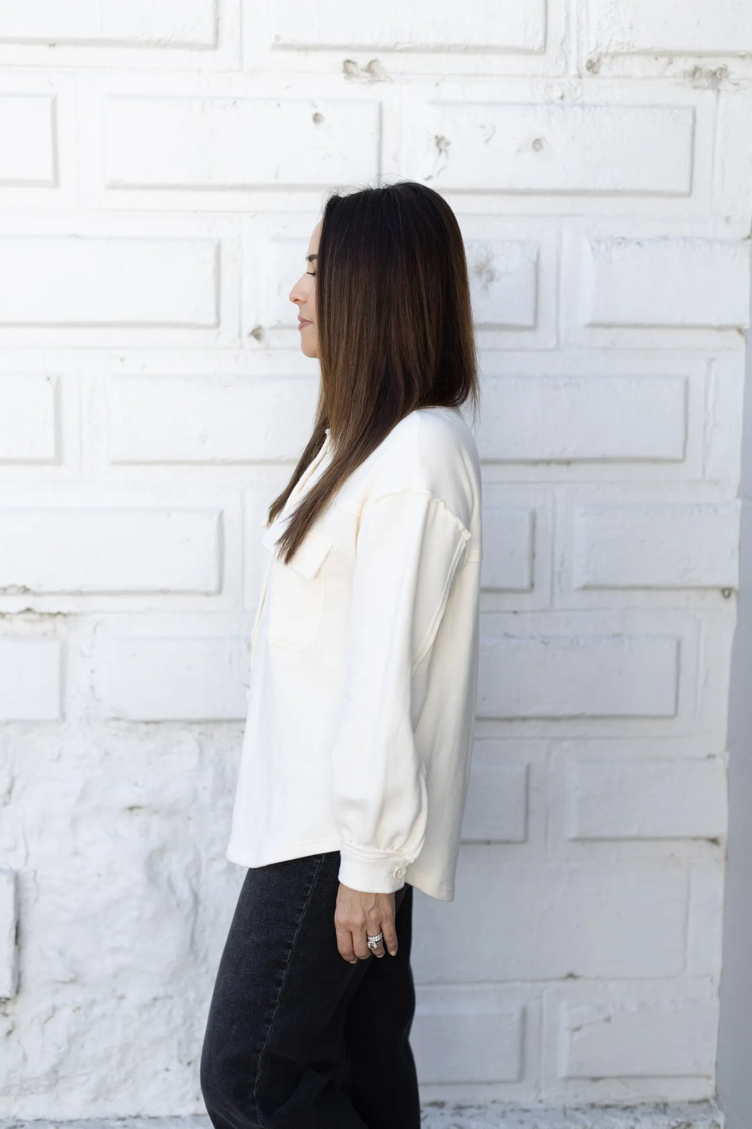 Abbott Cream Longline Jacket