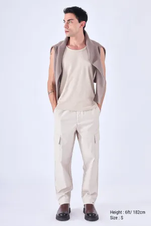 AIR RELAXED CARGO PANTS IN CREAM