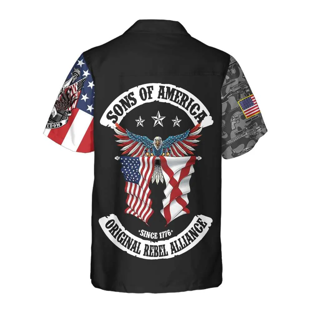 Alabama Patriot Hawaiian Shirt, Unique Alabama Shirt, Alabama Collared Shirt For Men & Women Best Gift For Husband, Wife, Boyfriend, Girlfriend