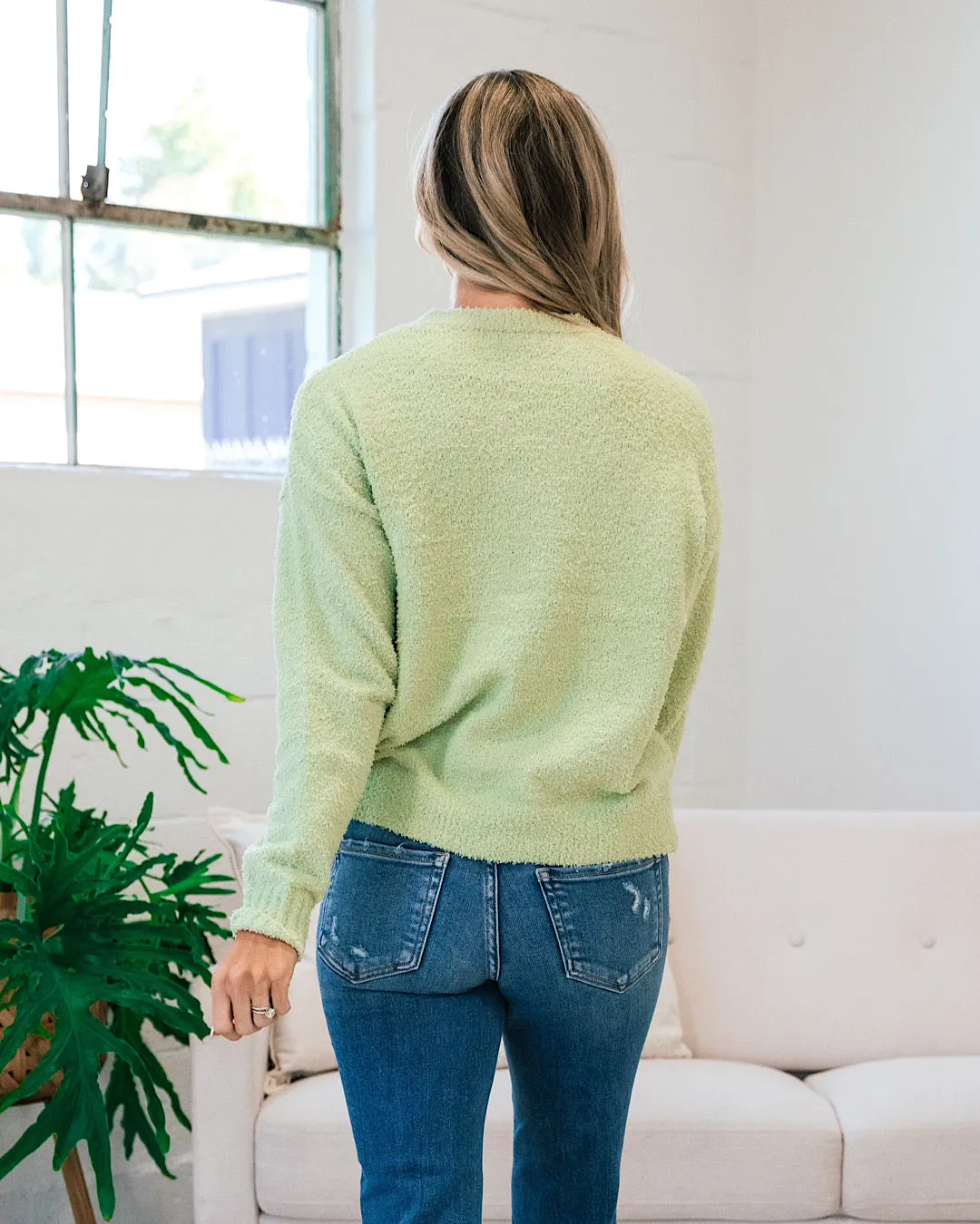 Alayna Cozy Sweater - Lime