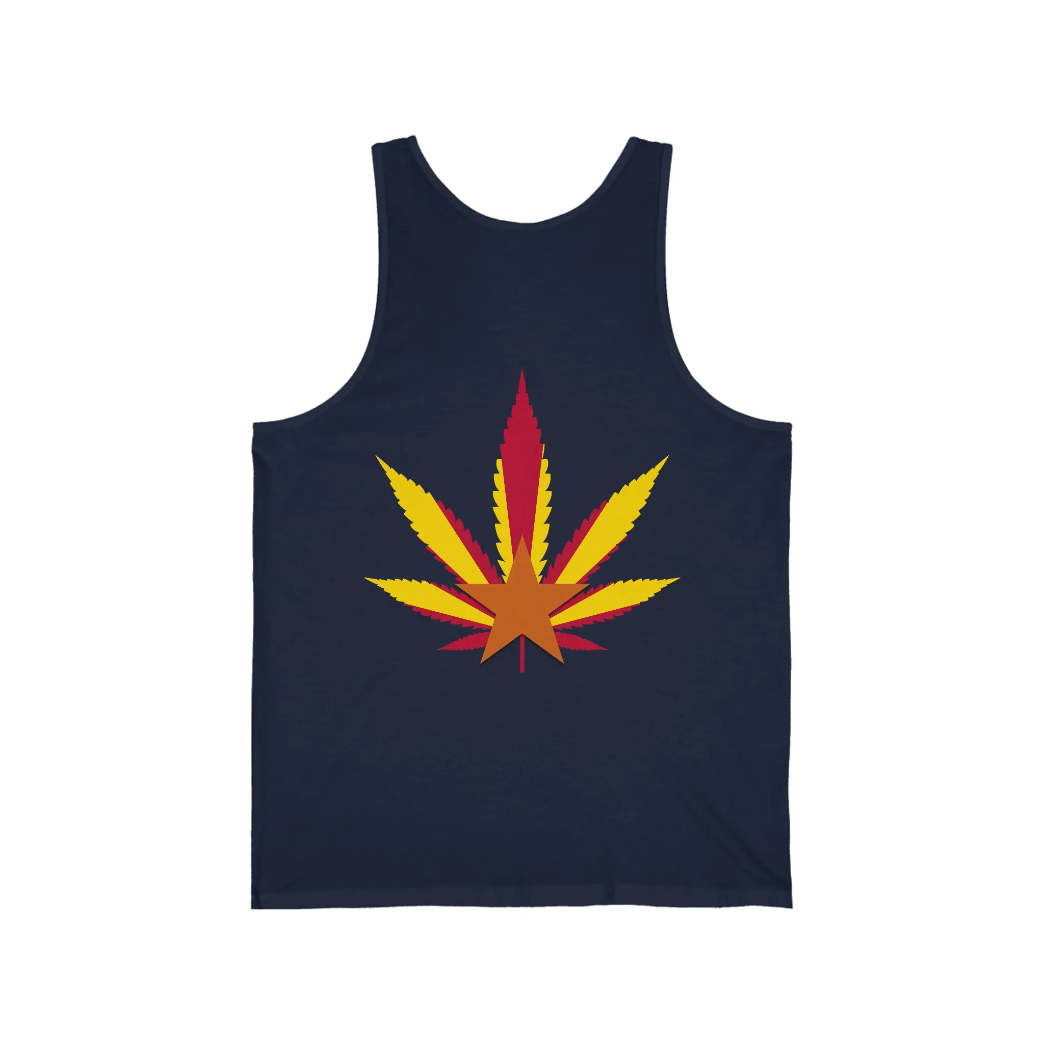 Arizona Cannabis Flag Leaf - Unisex Jersey Tank
