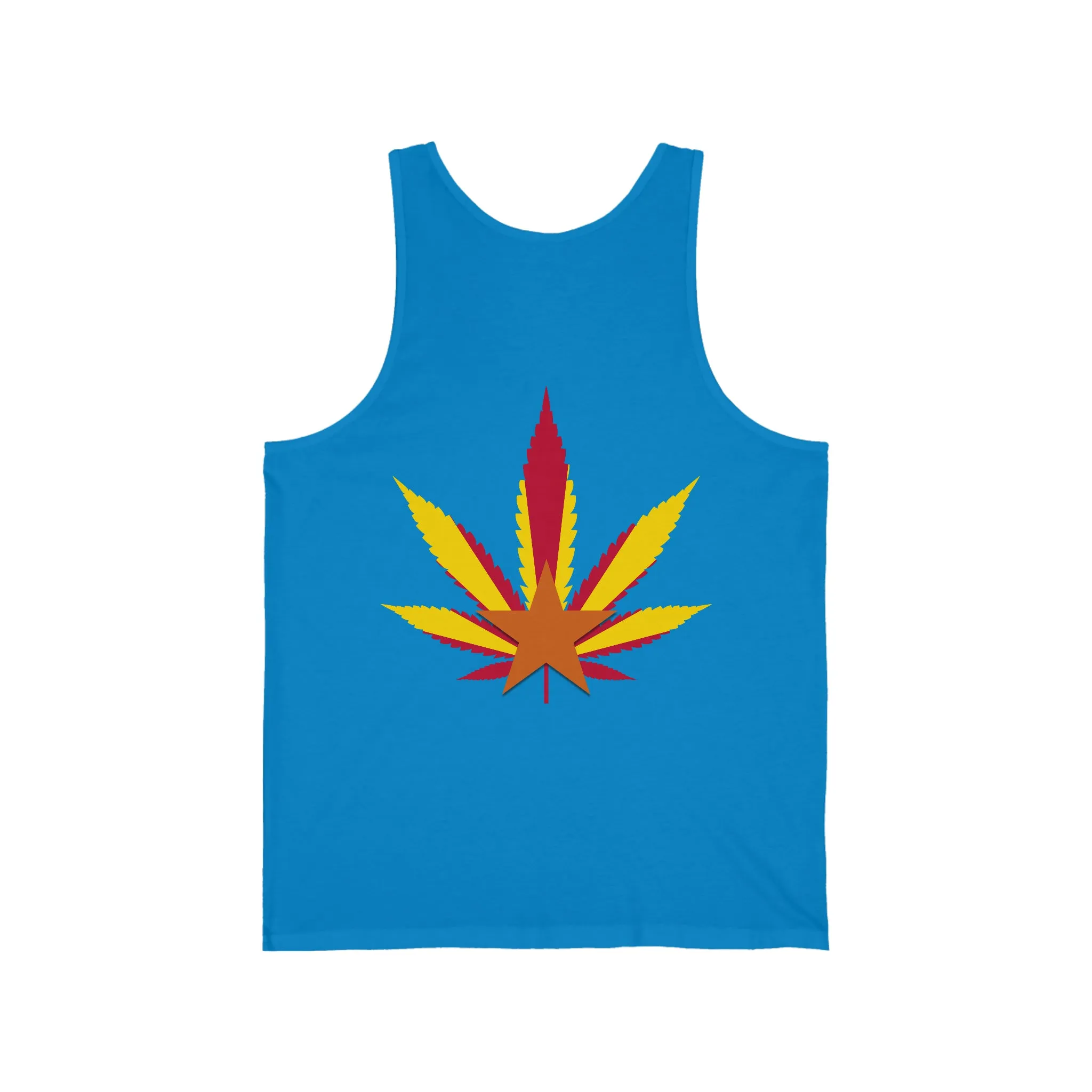 Arizona Cannabis Flag Leaf - Unisex Jersey Tank
