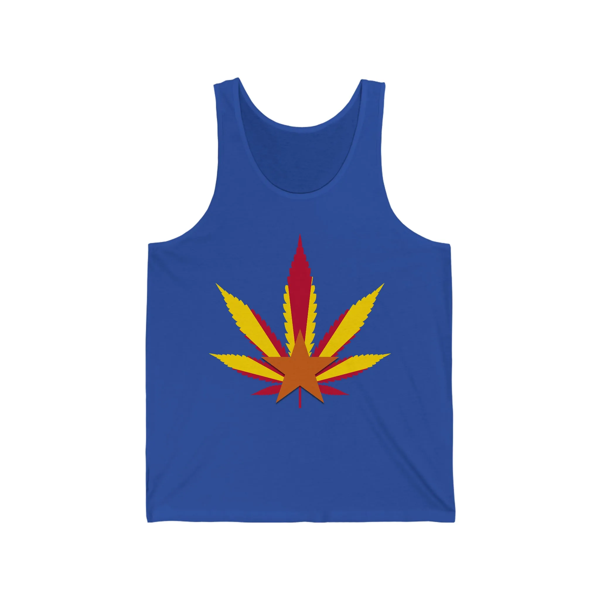 Arizona Cannabis Flag Leaf - Unisex Jersey Tank