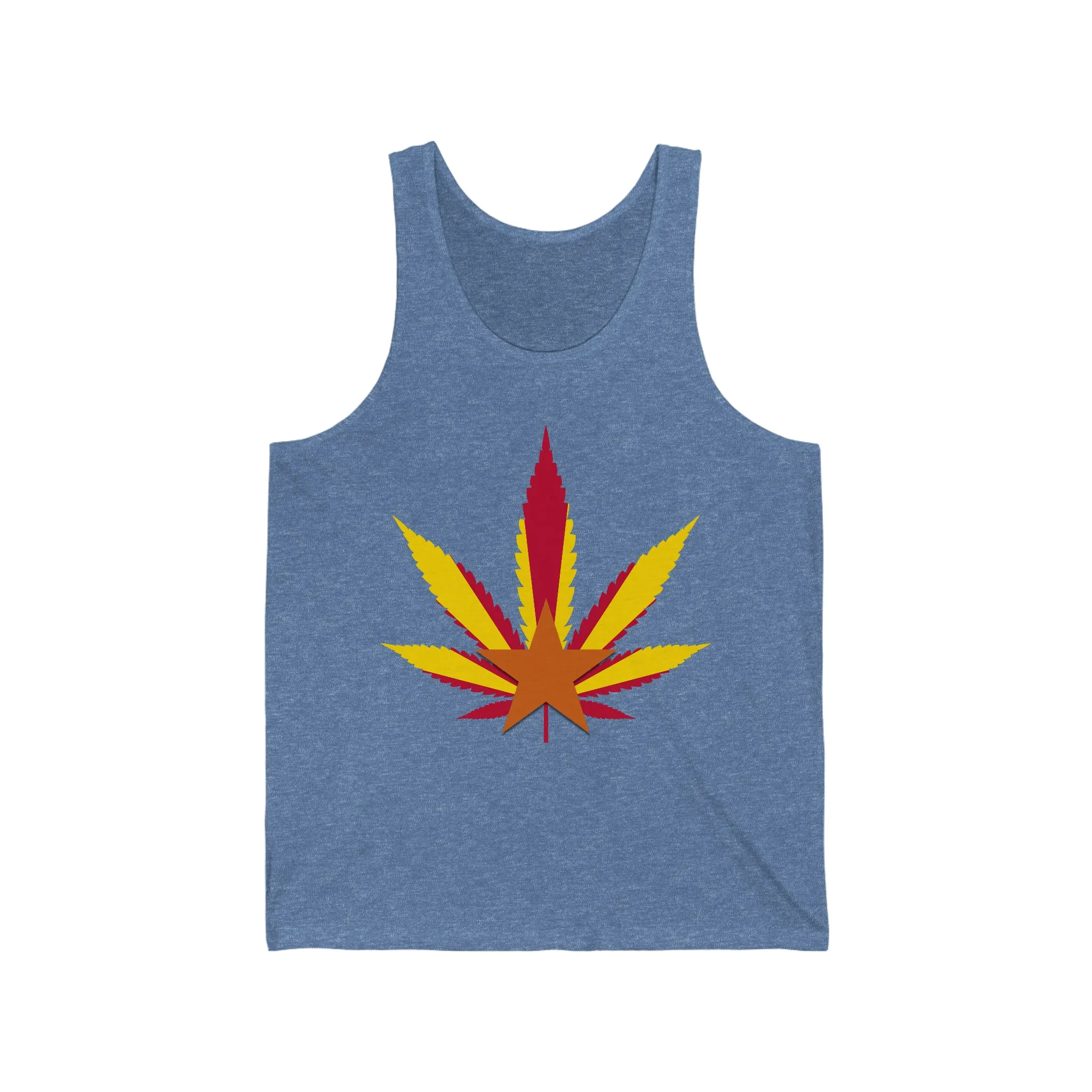 Arizona Cannabis Flag Leaf - Unisex Jersey Tank