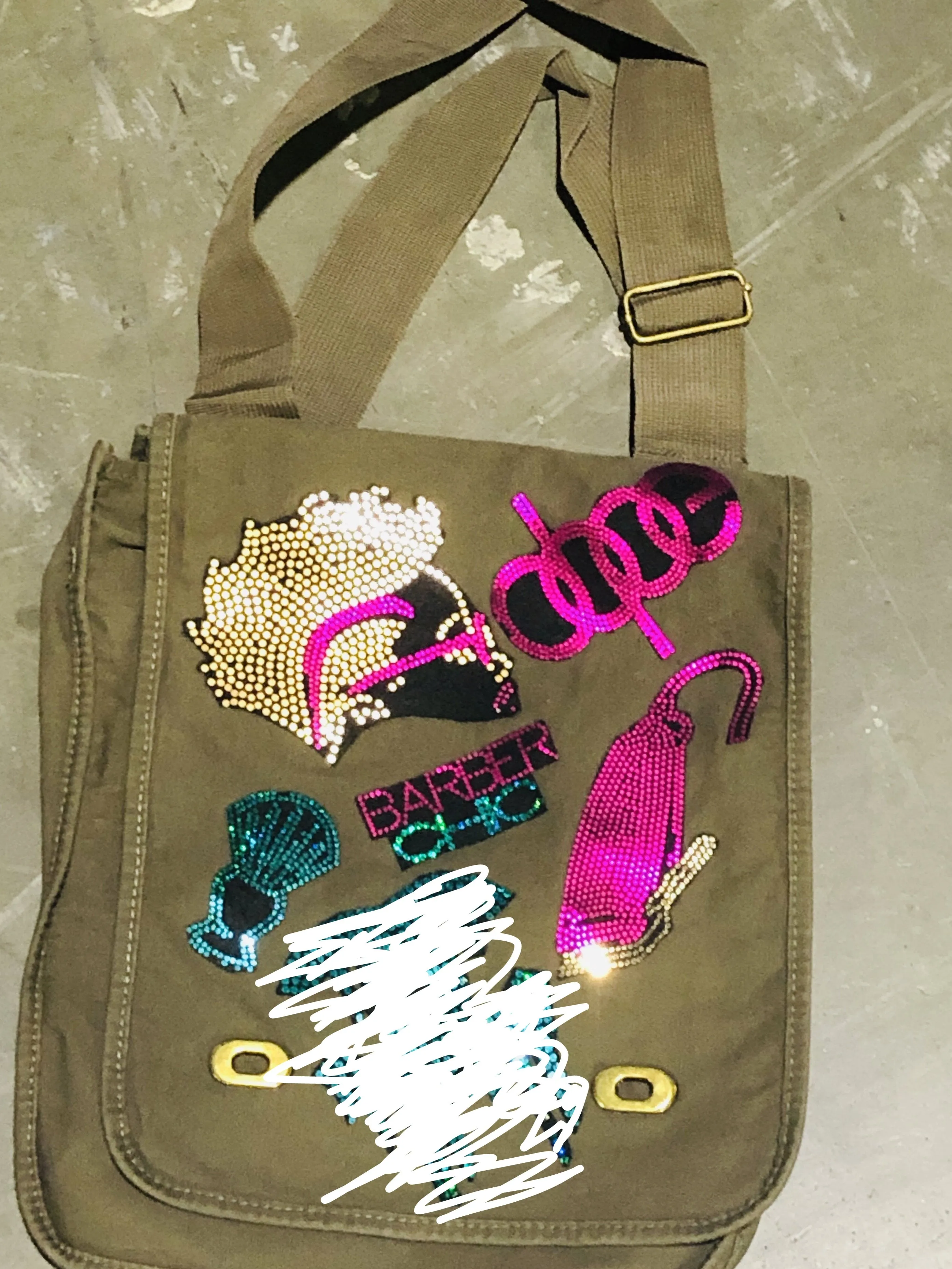 Barber Chic CAMOUFLAGE BLING Patchwork JACKET