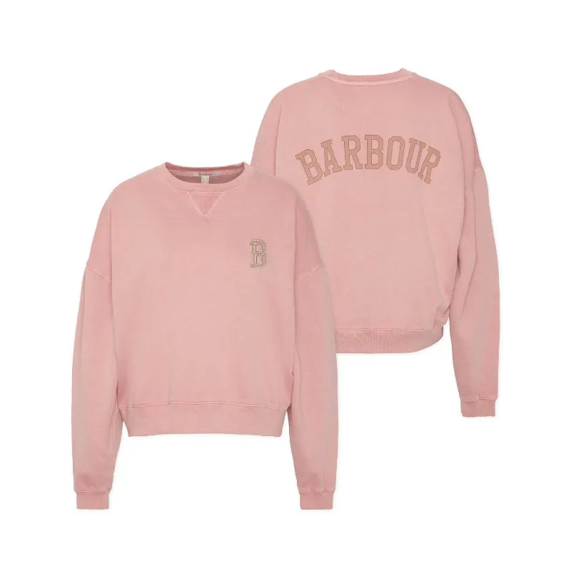 Barbour Elisha Ladies Sweatshirt - Mahogany Rose