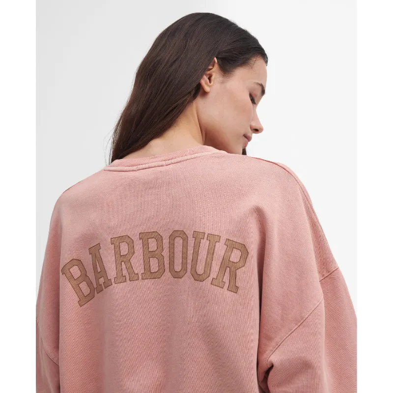 Barbour Elisha Ladies Sweatshirt - Mahogany Rose