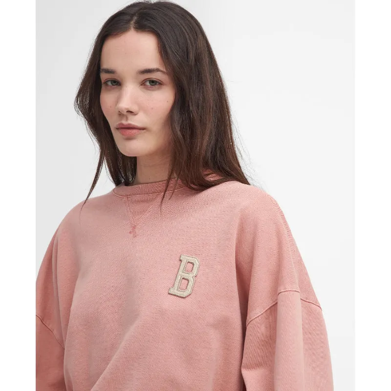 Barbour Elisha Ladies Sweatshirt - Mahogany Rose