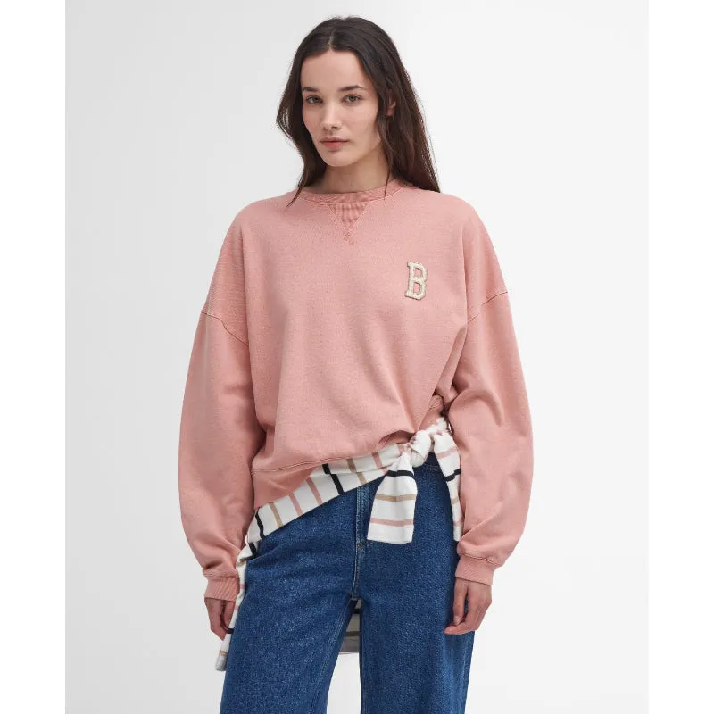 Barbour Elisha Ladies Sweatshirt - Mahogany Rose