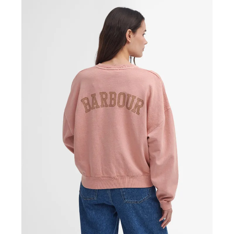 Barbour Elisha Ladies Sweatshirt - Mahogany Rose