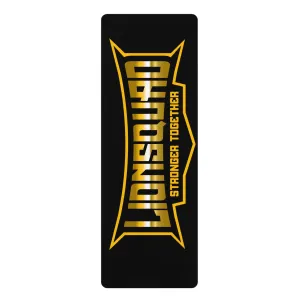 Black LionSquad Rubber Yoga Mat