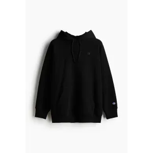 Black Oversized Logo Hoodie