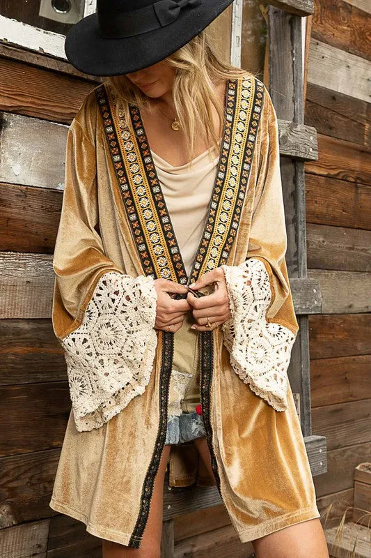 Boho Velvet Blazer