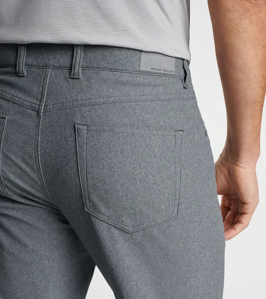 Brevard Performance Flannel Five Pocket Pant-Charcoal