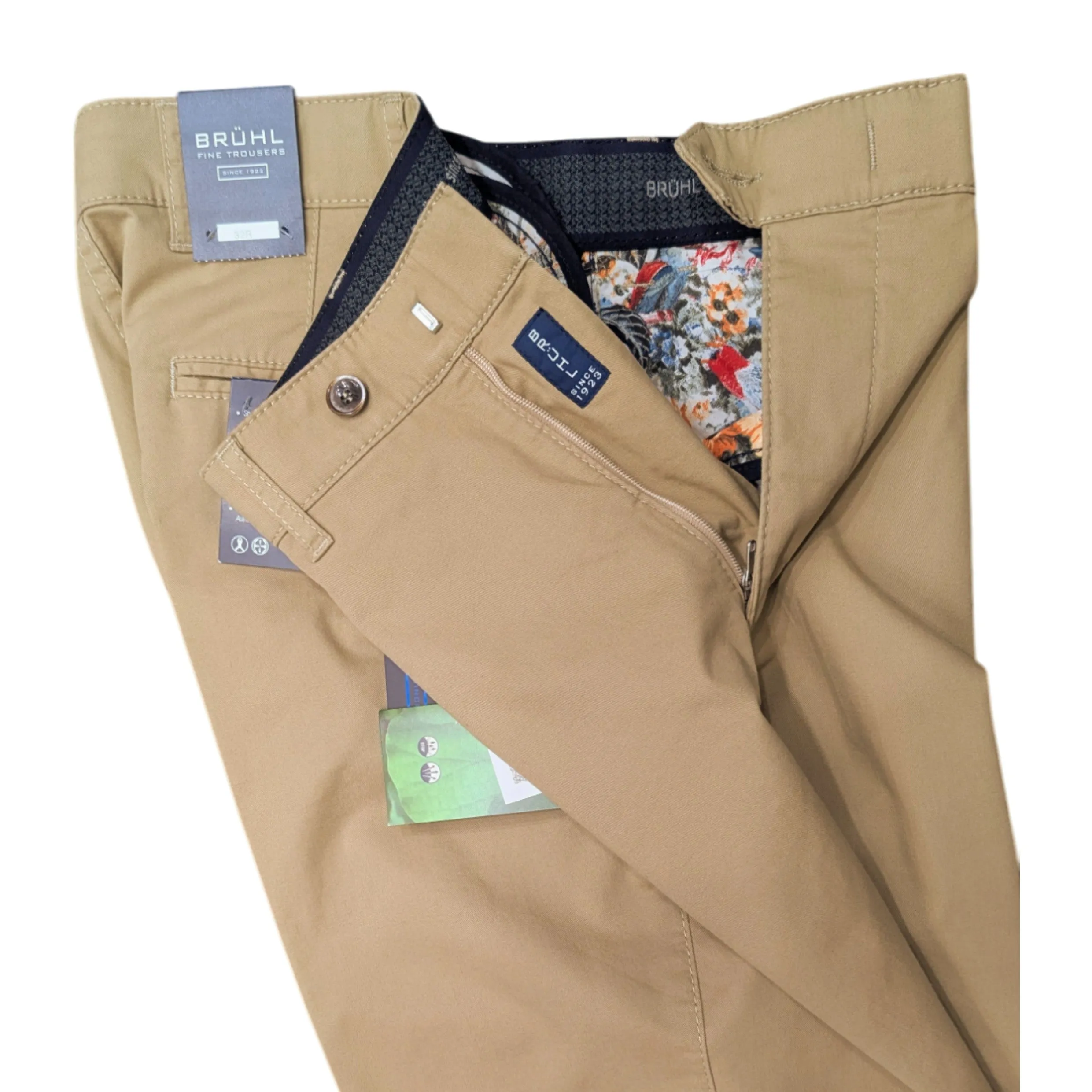 Bruhl Parma B Mover Stretch Cotton Summer Chino Sand 186190