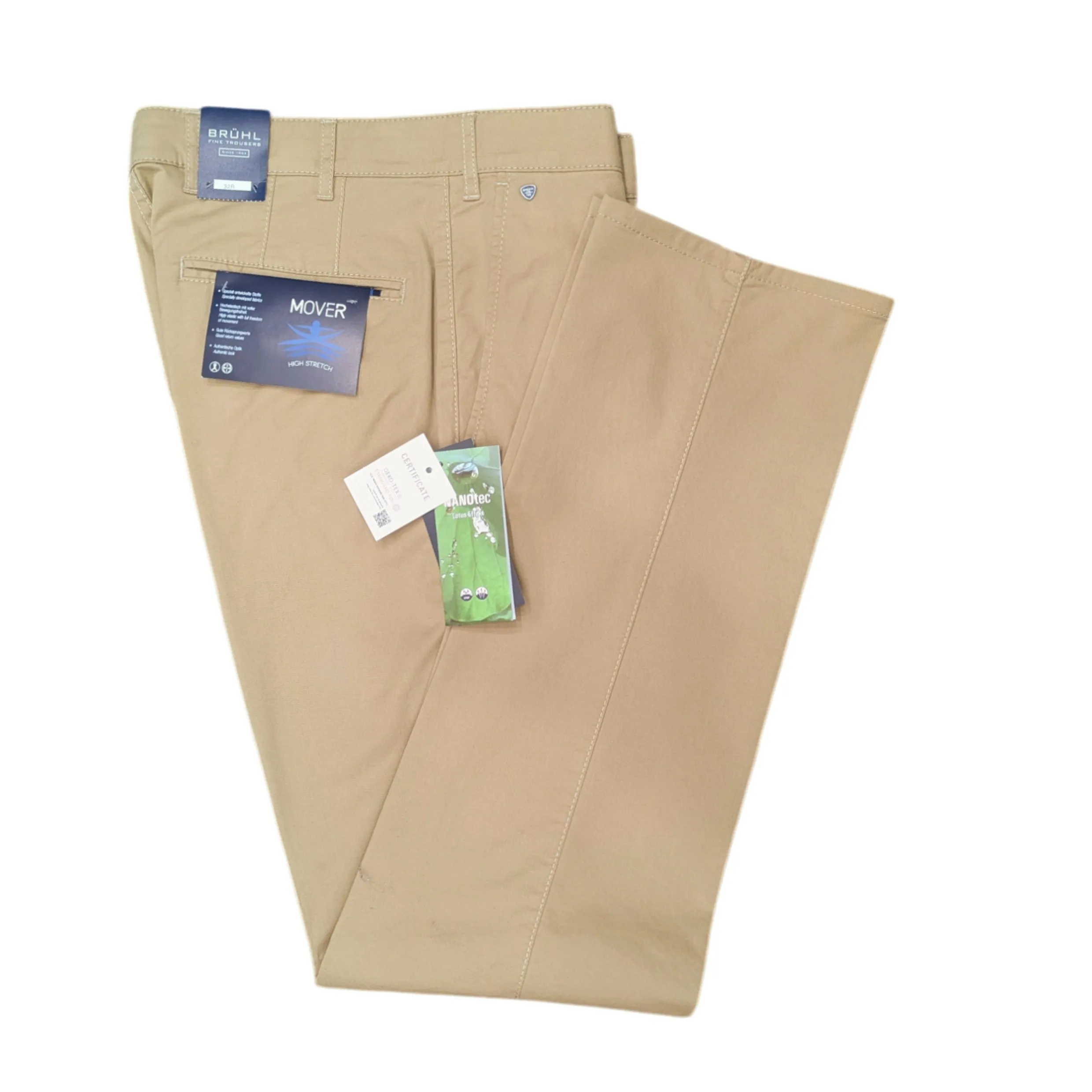 Bruhl Parma B Mover Stretch Cotton Summer Chino Sand 186190