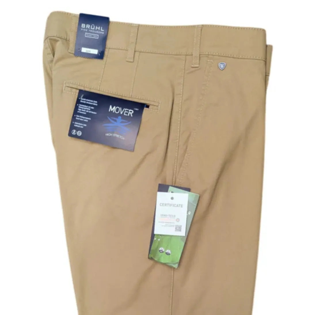 Bruhl Parma B Mover Stretch Cotton Summer Chino Sand 186190