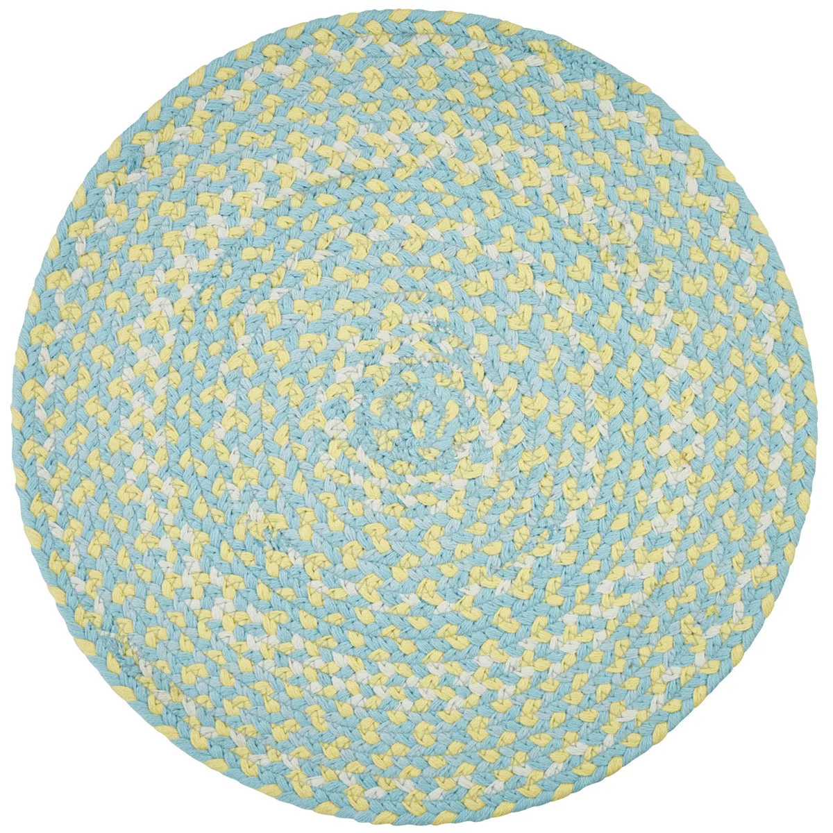 Cozy Cottage Braided Round Placemat Set