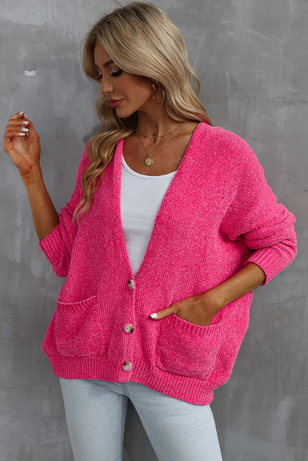 Cozy Vibes Cardigan (Rose)