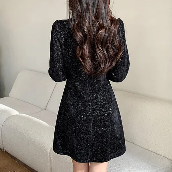 Doll Collar Long Sleeve Christmas Elegant Dress