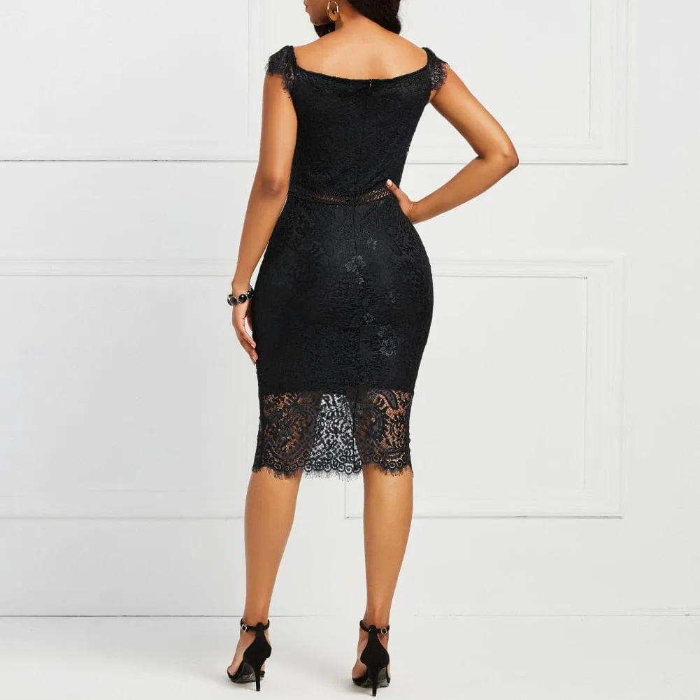 Elegant Diana Lace Dress