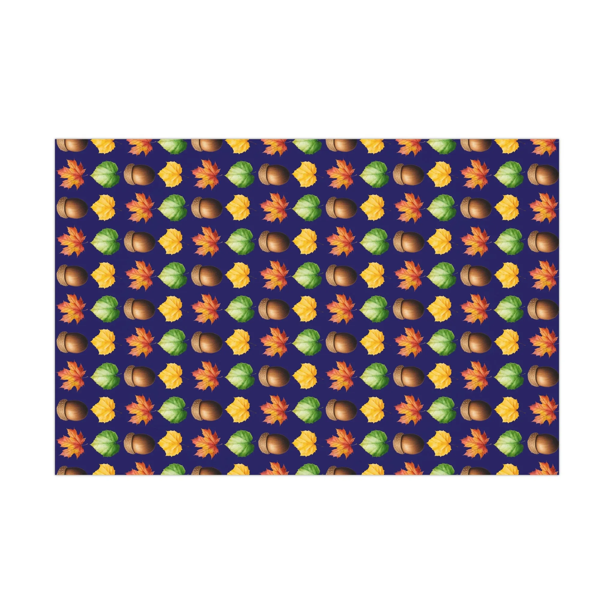 fall gift wrap, fall wrapping paper, wrapping paper, gift wrap, acorn, leaves, fall leaves, fall, cute fall wrapping paper