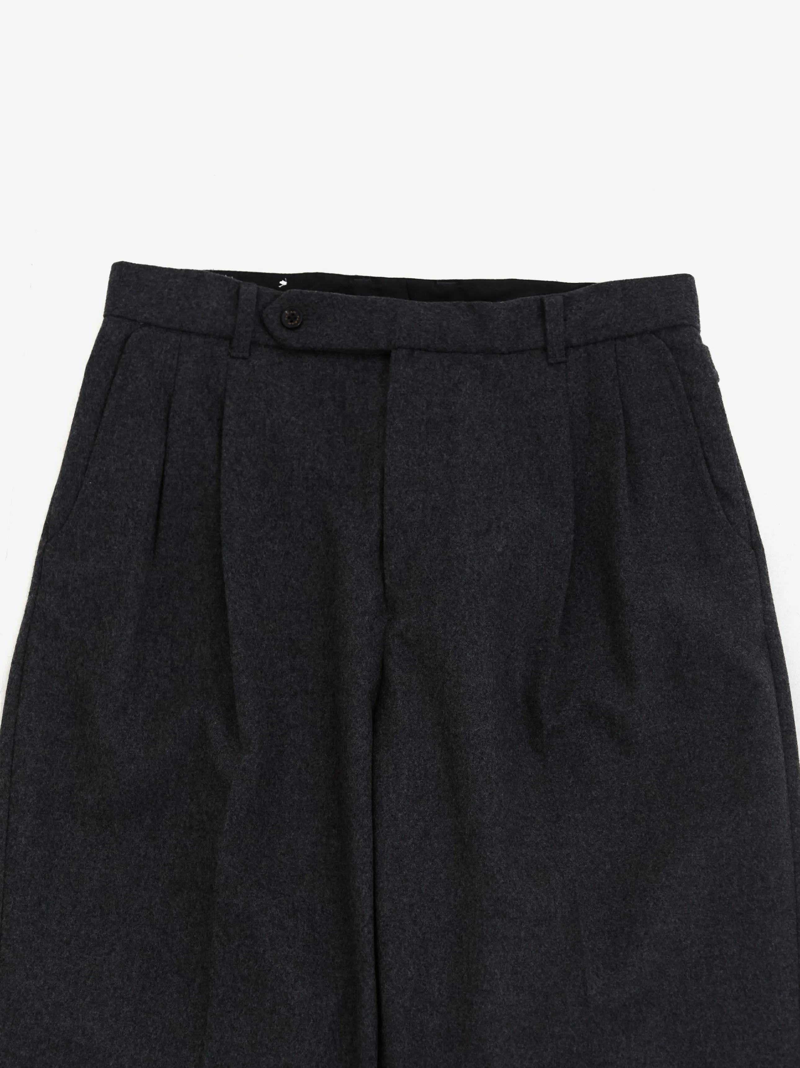 Farah Japan Two Tuck Side Adjustable Pants - C.Grey