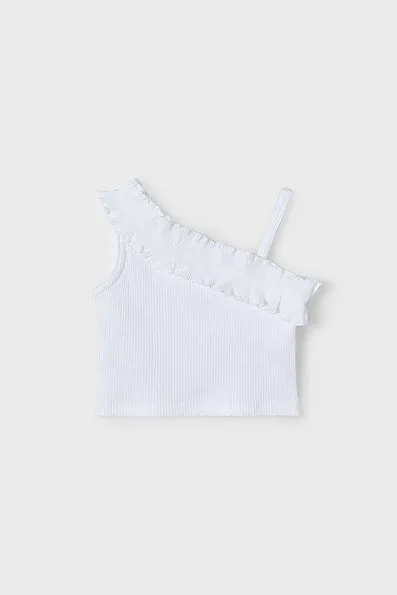 girls rib one shoulder top