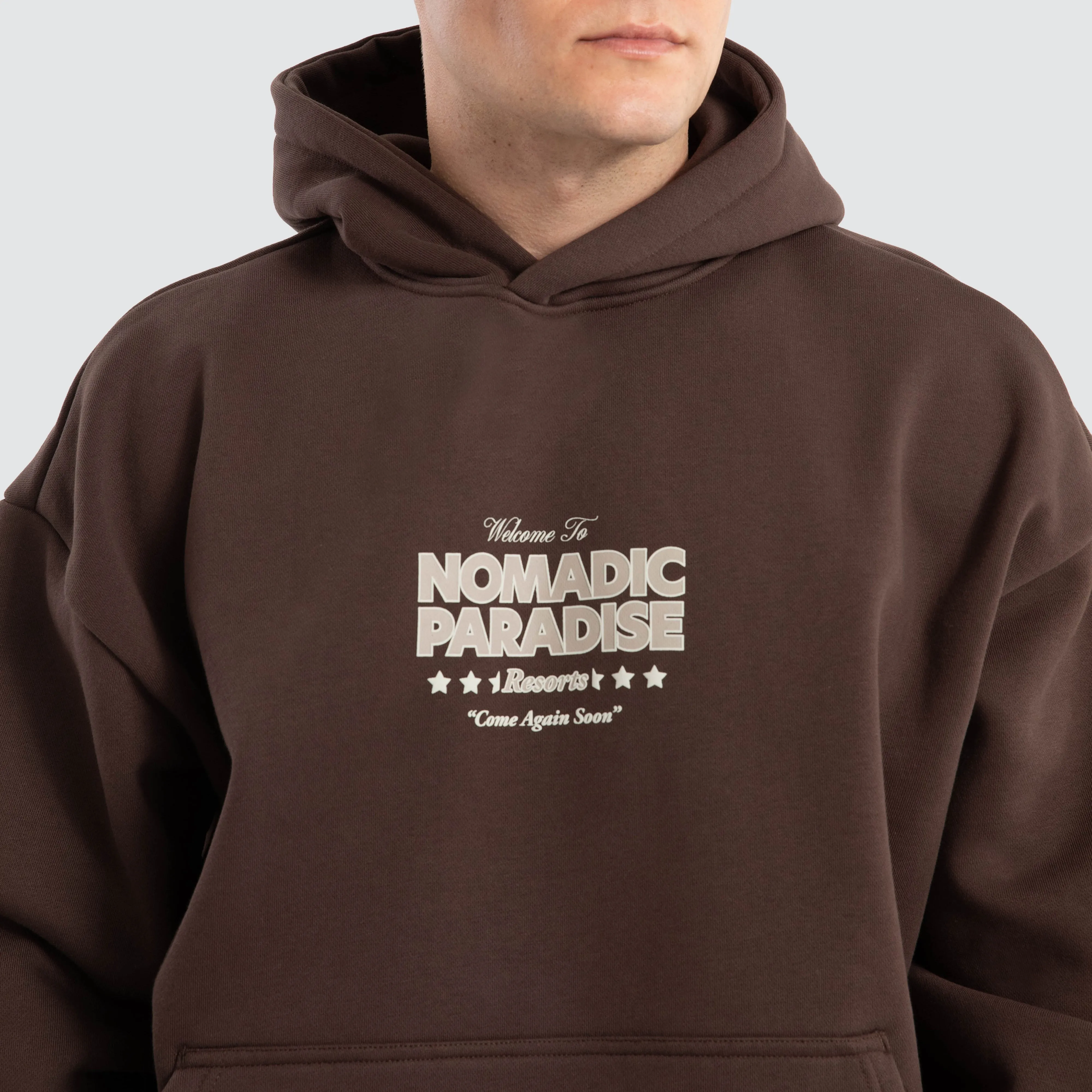Hotel Oversized Hoodie Chocolate Brown