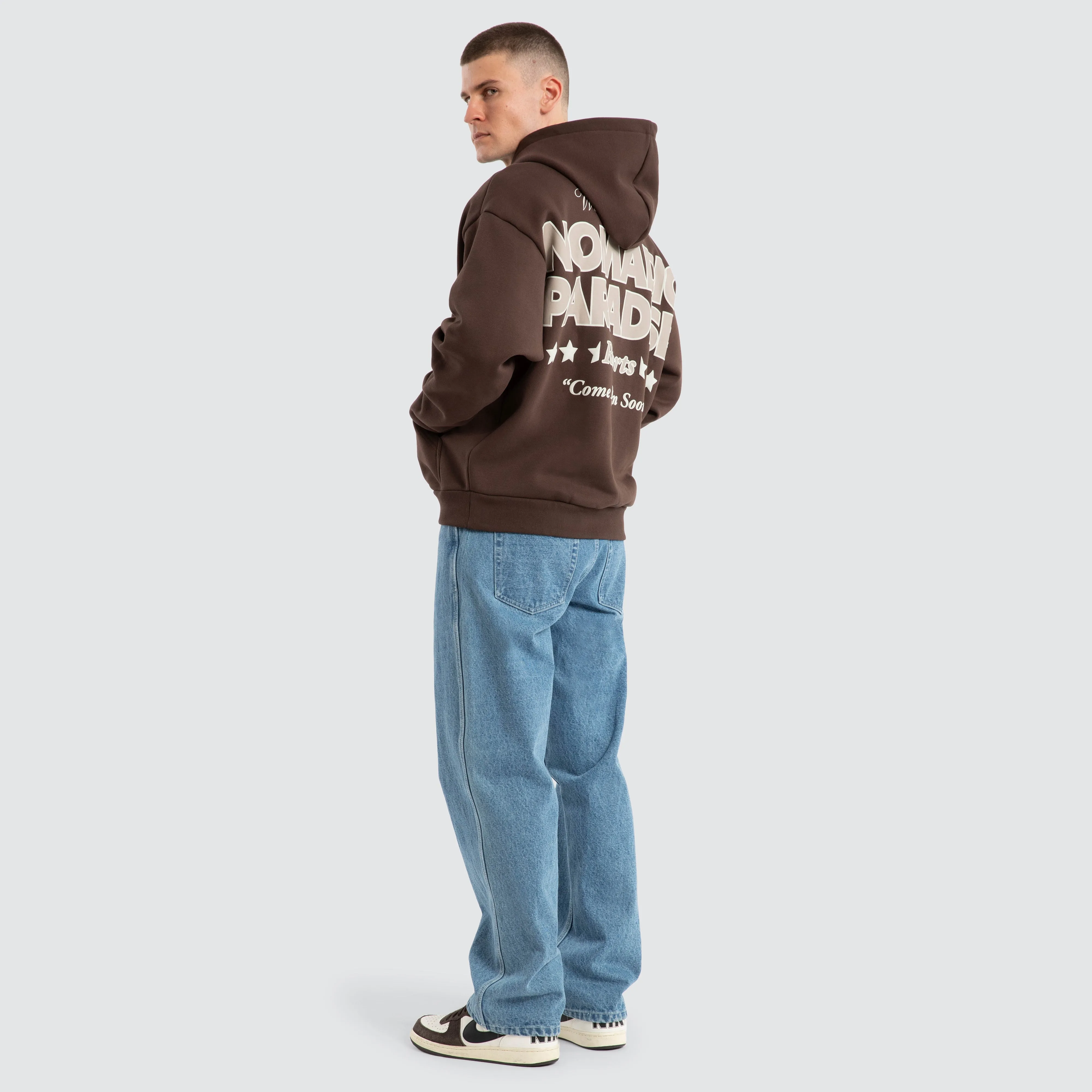 Hotel Oversized Hoodie Chocolate Brown