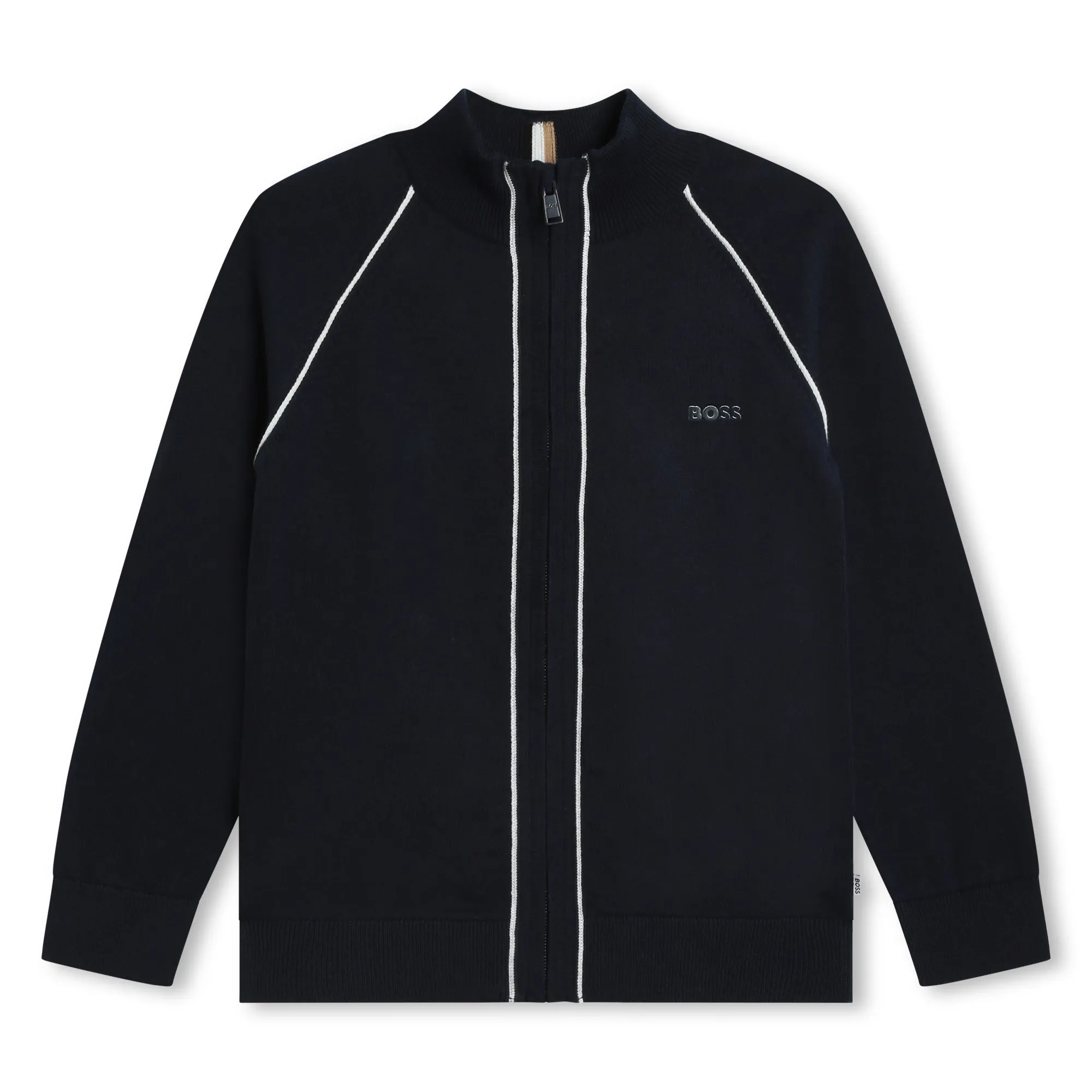 Hugo Boss Navy Knitted Cardigan