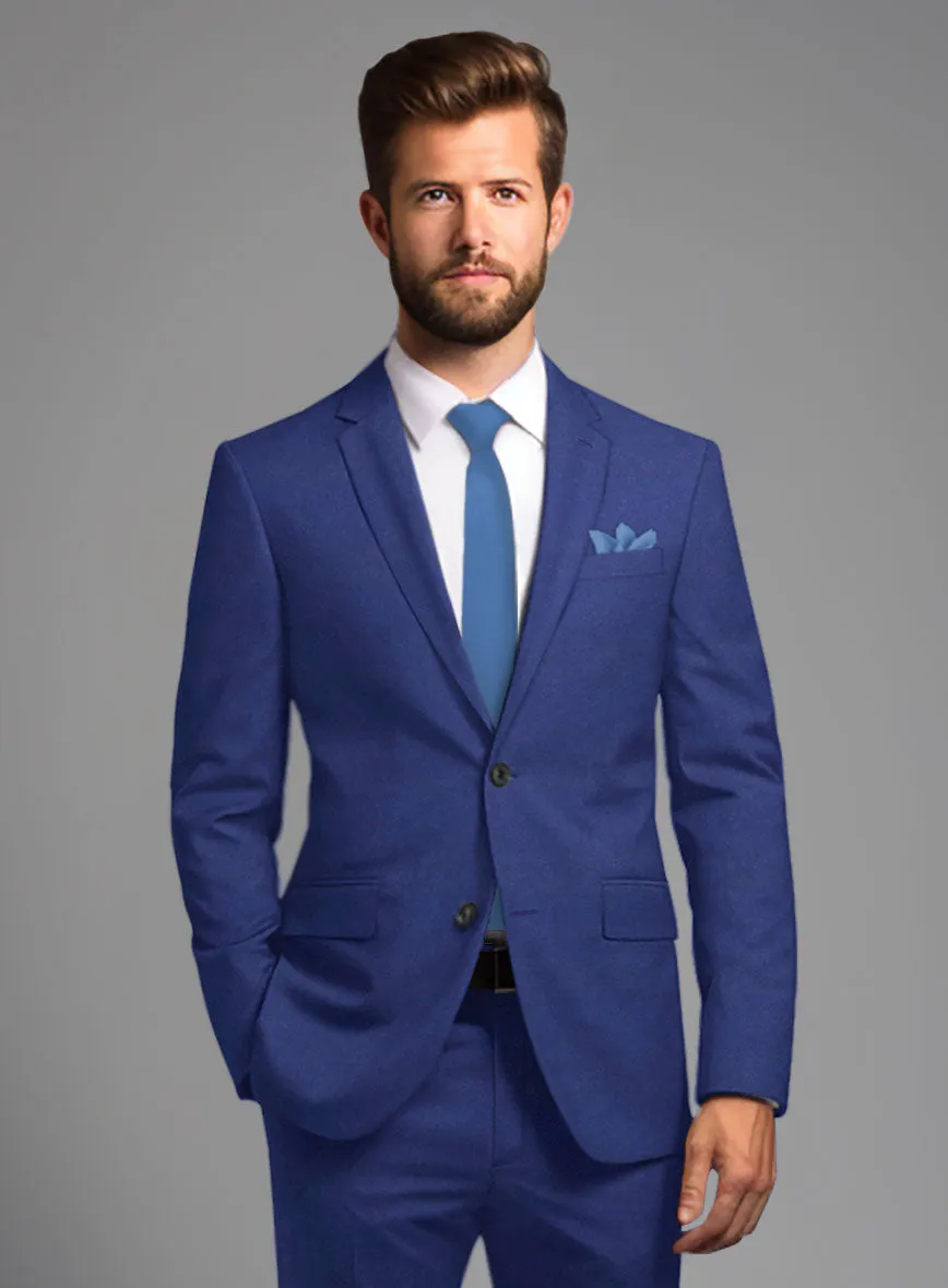 Italian Turna Cobalt Blue Flannel Suit