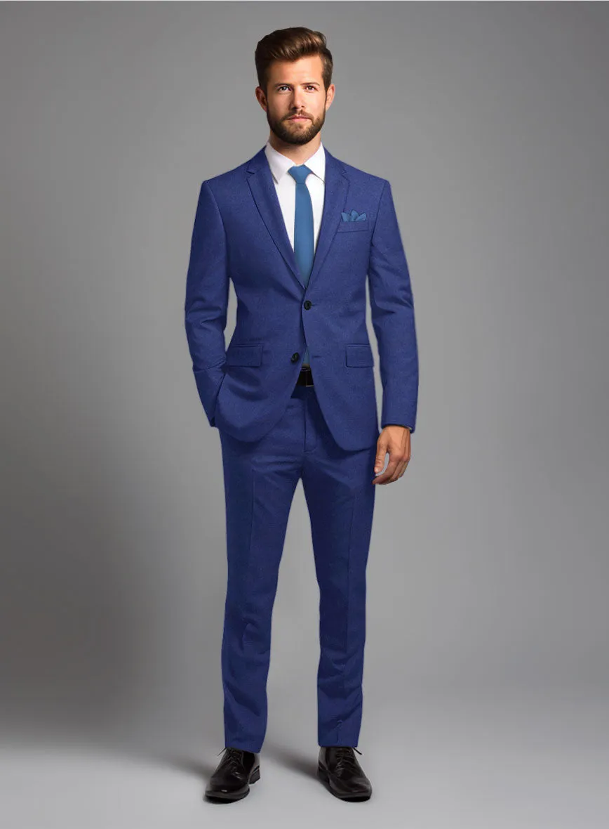 Italian Turna Cobalt Blue Flannel Suit