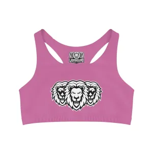 Light Pink "White Lion"  Seamless Sports Bra
