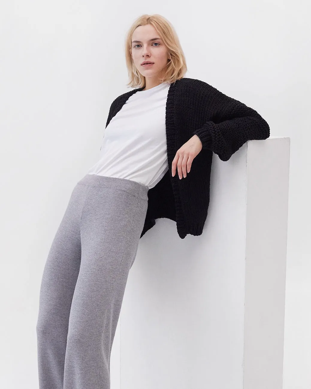 Marina Cotton Cardigan Black