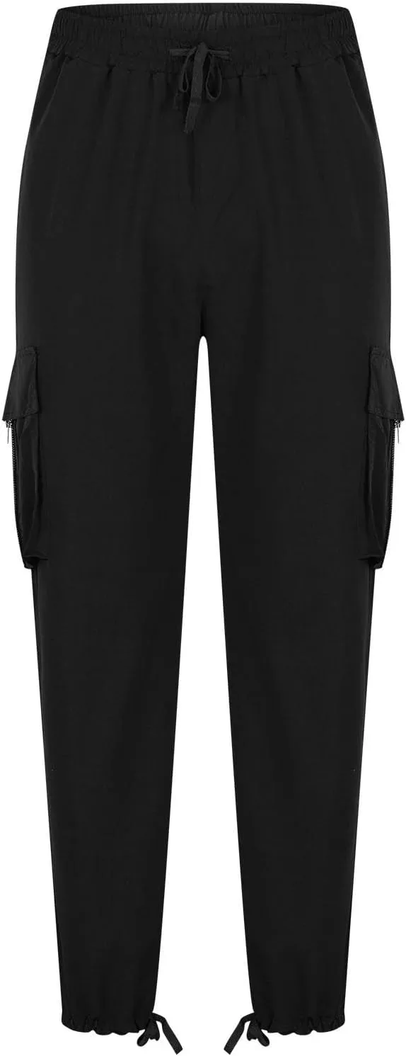 Mens Cargo Pants Casual Joggers Athletic Pants Cotton Loose Straight Sweatpants with Multil Pockets Outdoor Apparel