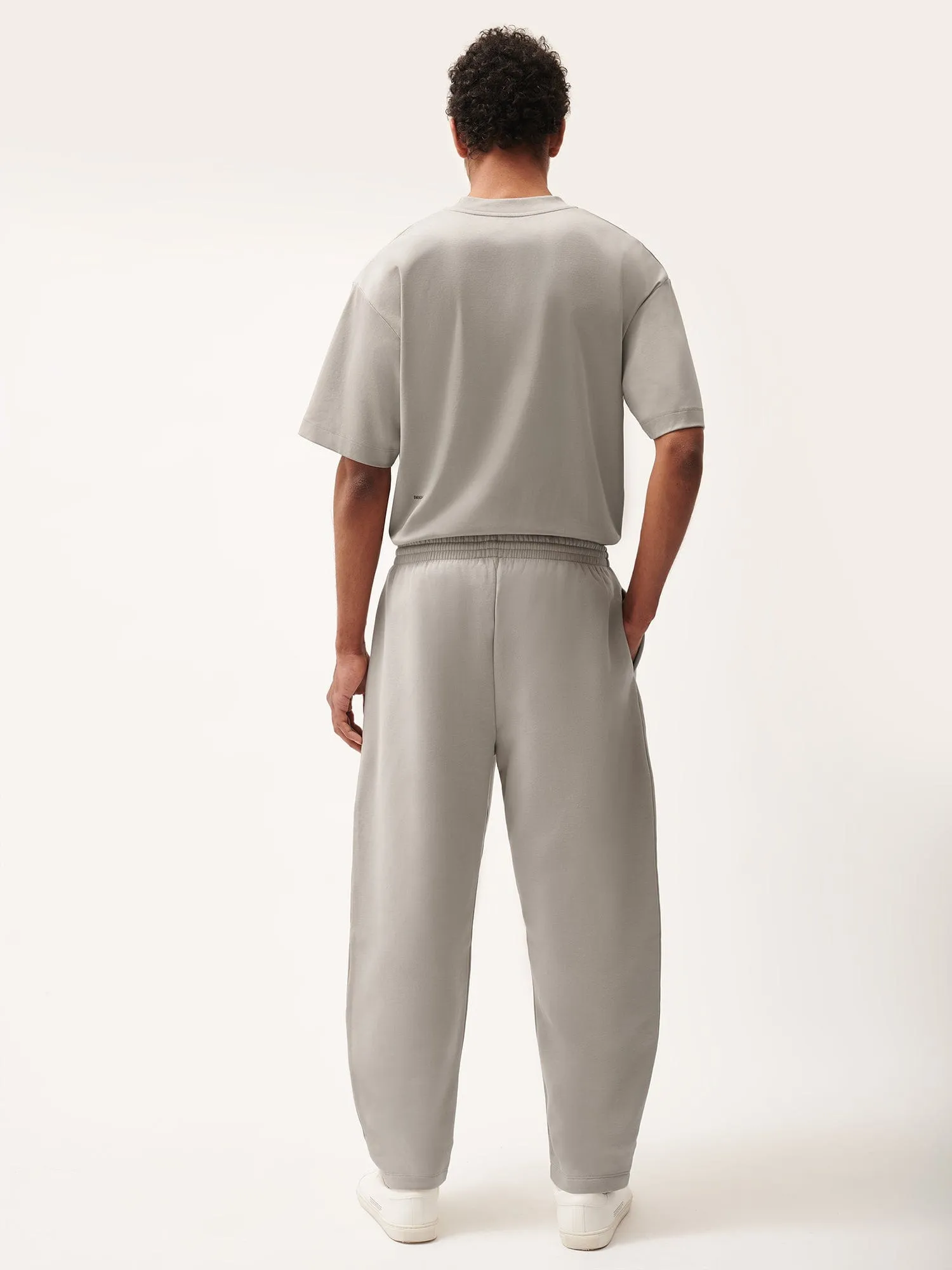 Mens DNA Barrel-Leg Track Pants—stone