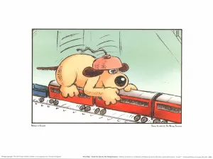 Next Stop by Wallace and Gromit - 12 X 16 Inches (Fine Art Print)
