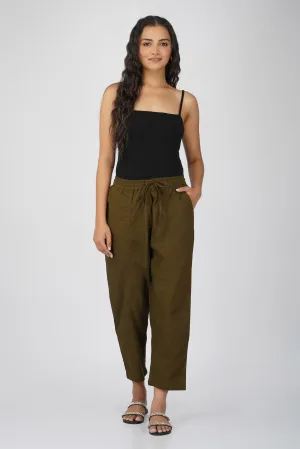 Olive Baggy Pant