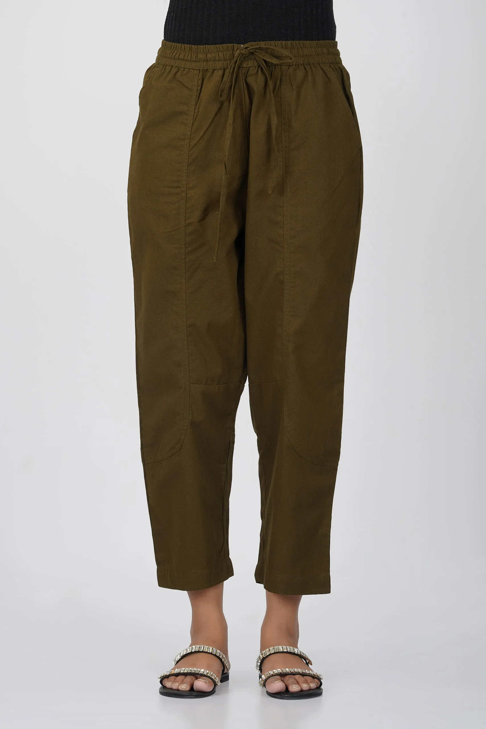 Olive Baggy Pant