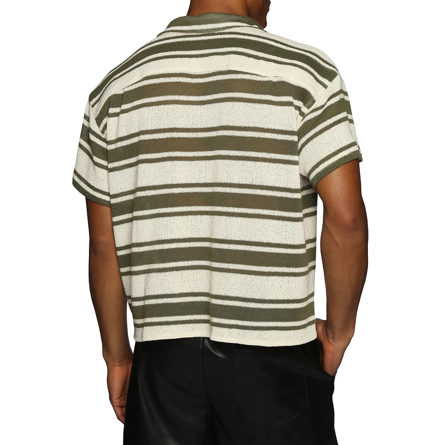 Olive Beaulieu Stripe Knit Shirt