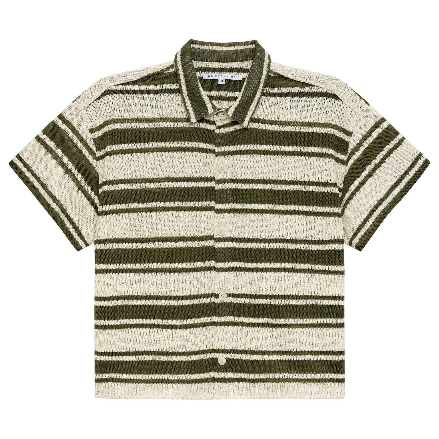 Olive Beaulieu Stripe Knit Shirt