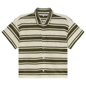 Olive Beaulieu Stripe Knit Shirt