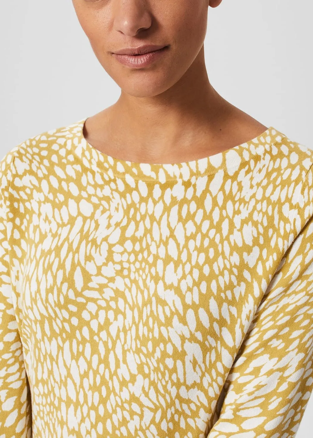 Pamela Printed Jumper 0123/9283/1144l00 Olive-Ivory