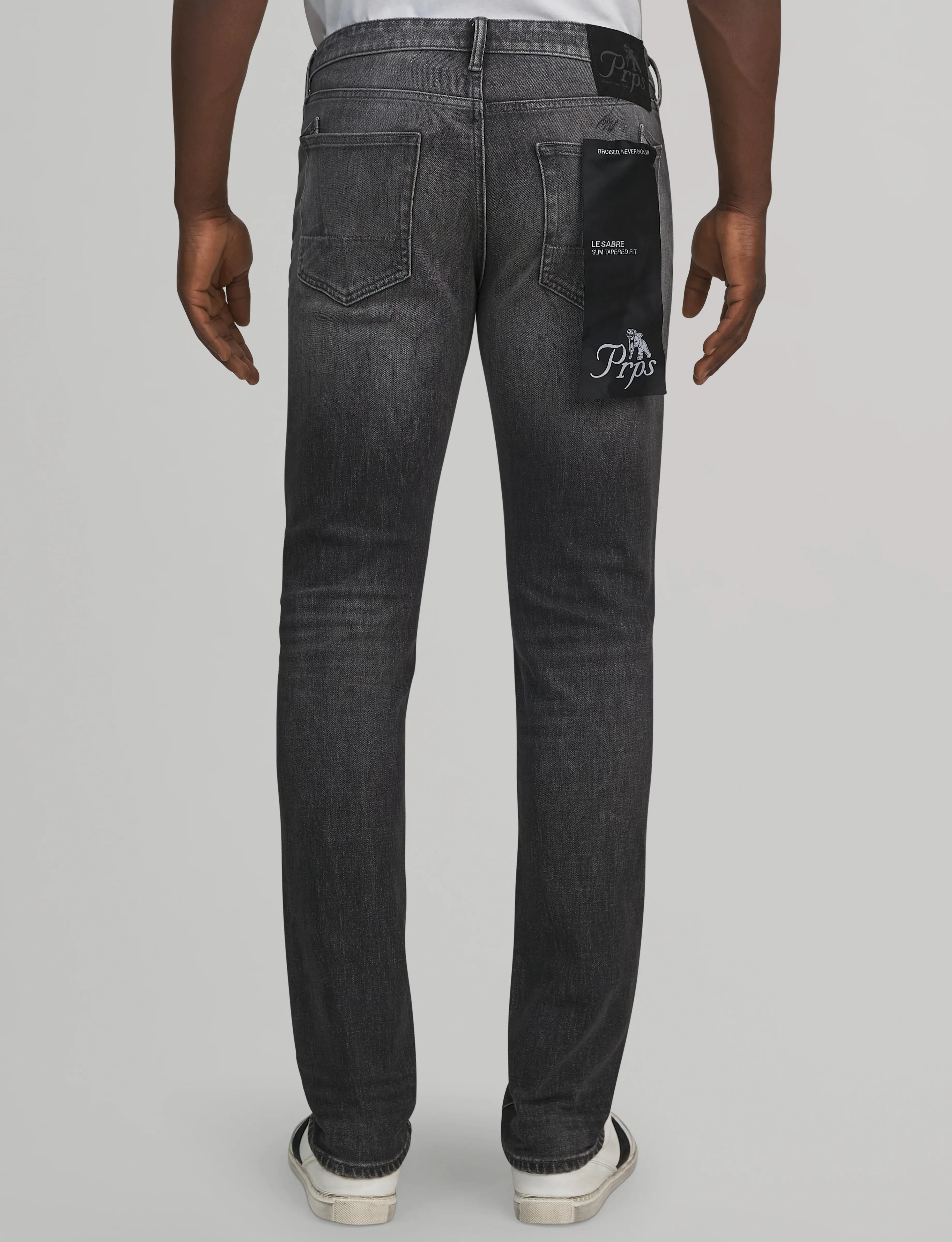 PRPS Gray Le Sabre Stretch Jeans