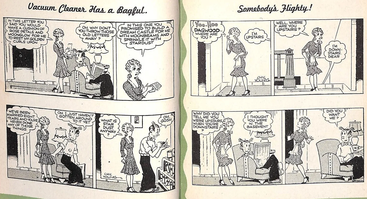 "Blondie: 100 Selected Top-Laughs of America's Best Loved Comics" CONNOLLY, J.V. YOUNG, Chic