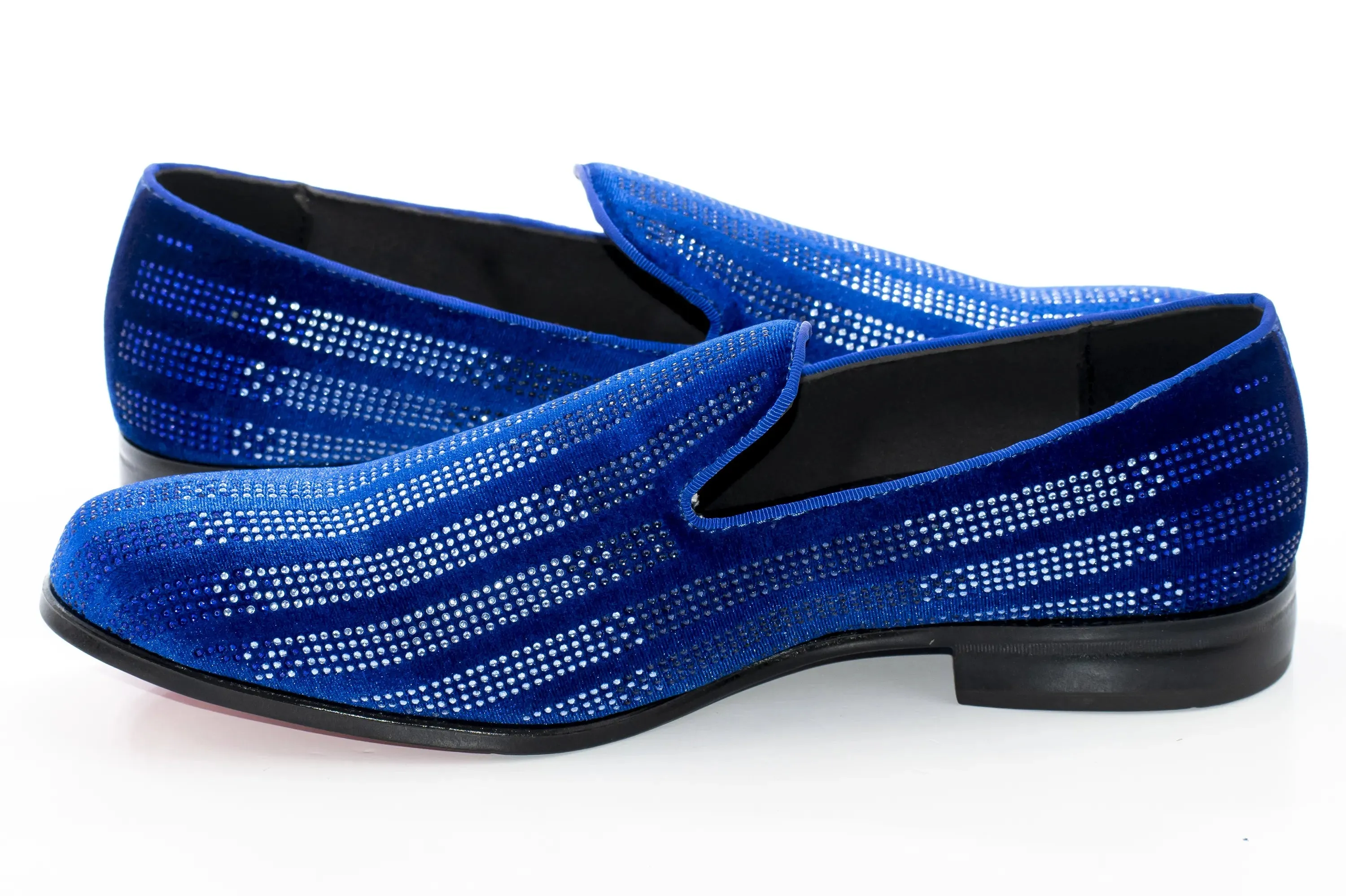 Royal Multicolor Rhinestone Designer Dress Loafer