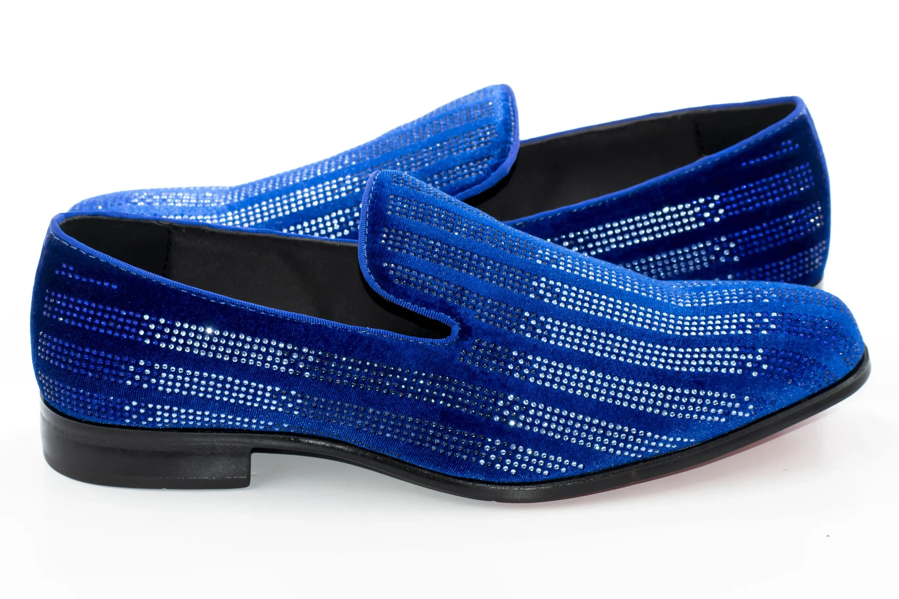 Royal Multicolor Rhinestone Designer Dress Loafer