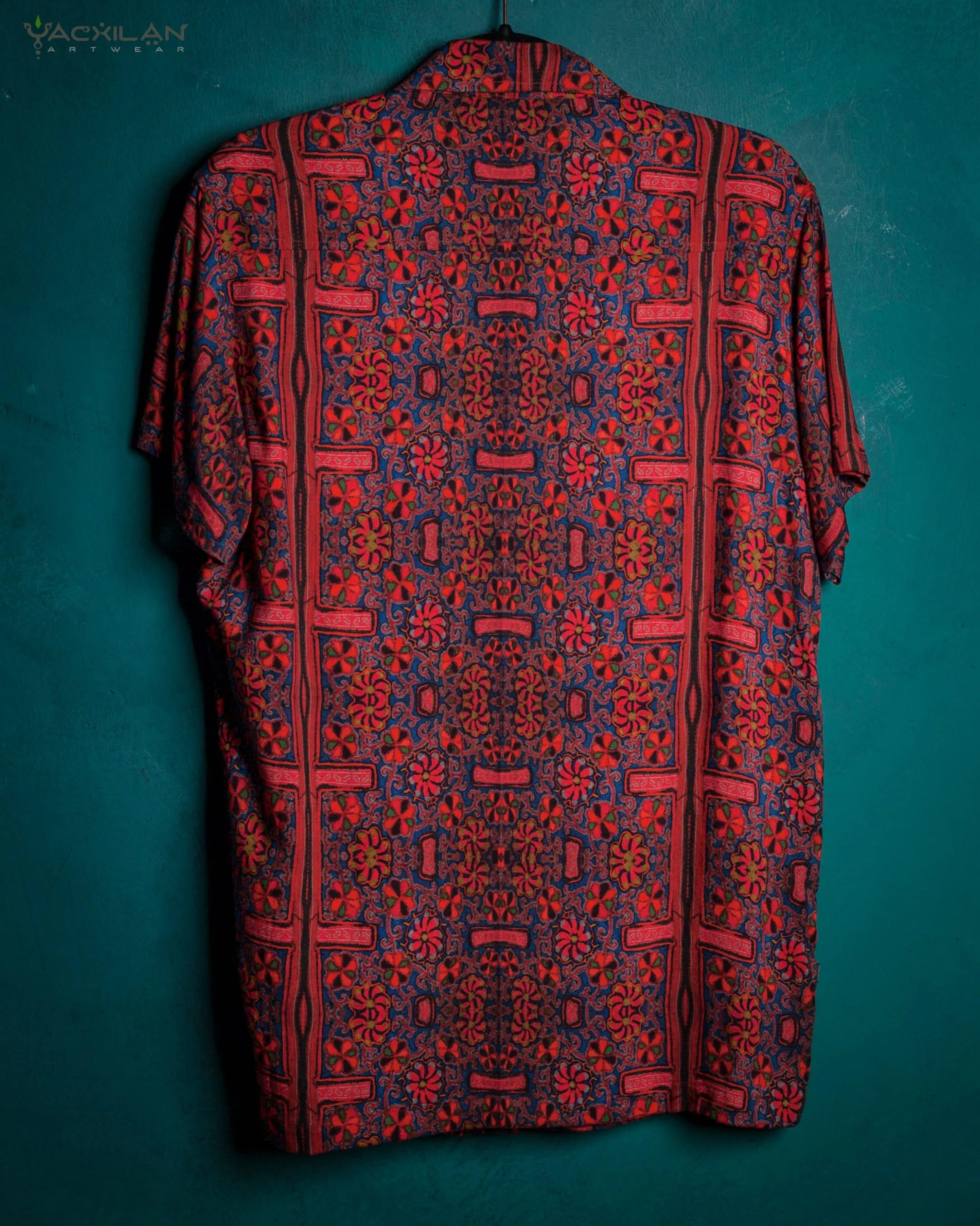 Shirt Men Half Sleeves / Viscose AOP - PANAMA CANAL